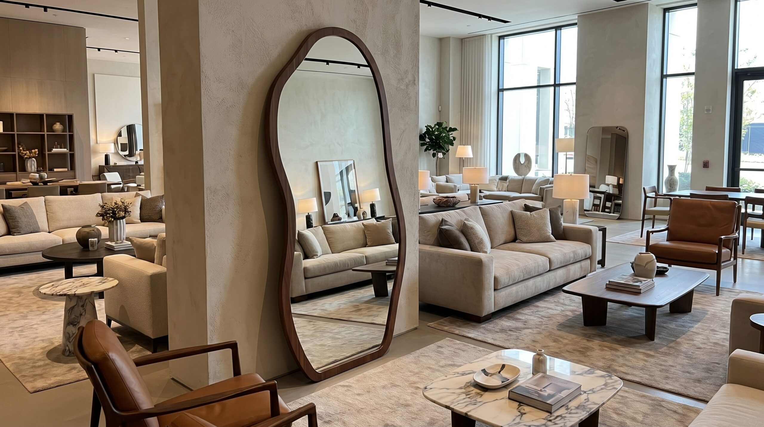 MODERN WAVY MIRROR