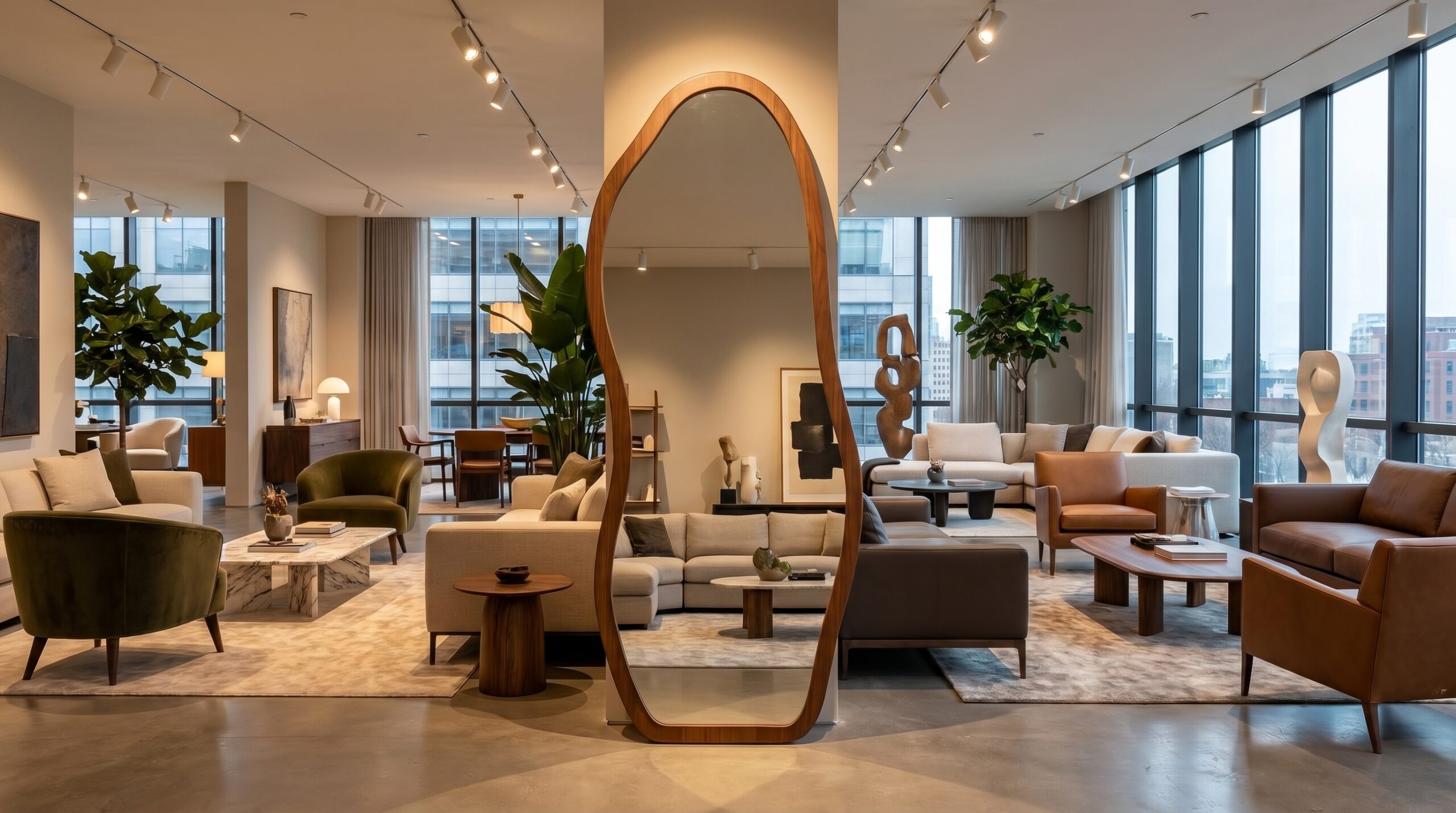 MODERN WAVY MIRROR
