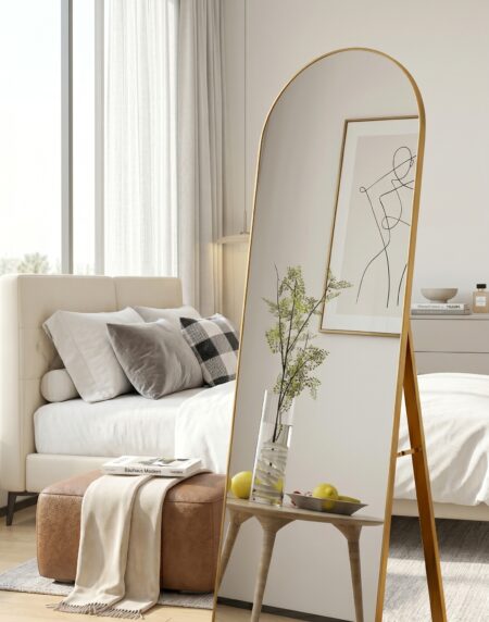 Gold Arched Full Length Mirror