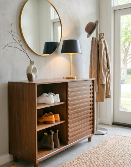 Mid-century shoe rack